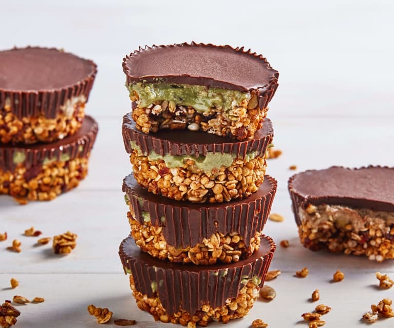 Chocolate Covered Granola Cups