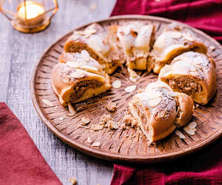 Gâteau des rois sans gluten, à la fleur d'oranger et aux amandes