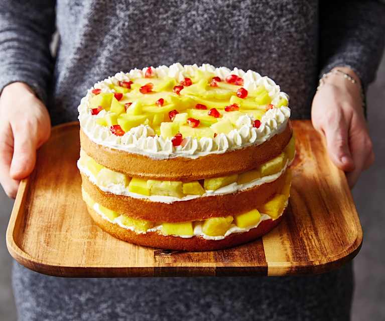 Naked cake ananas-mangue-grenade