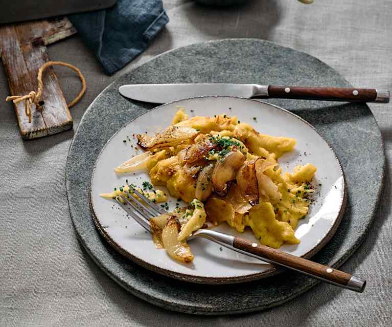 Vegane „Käse“-Spätzle