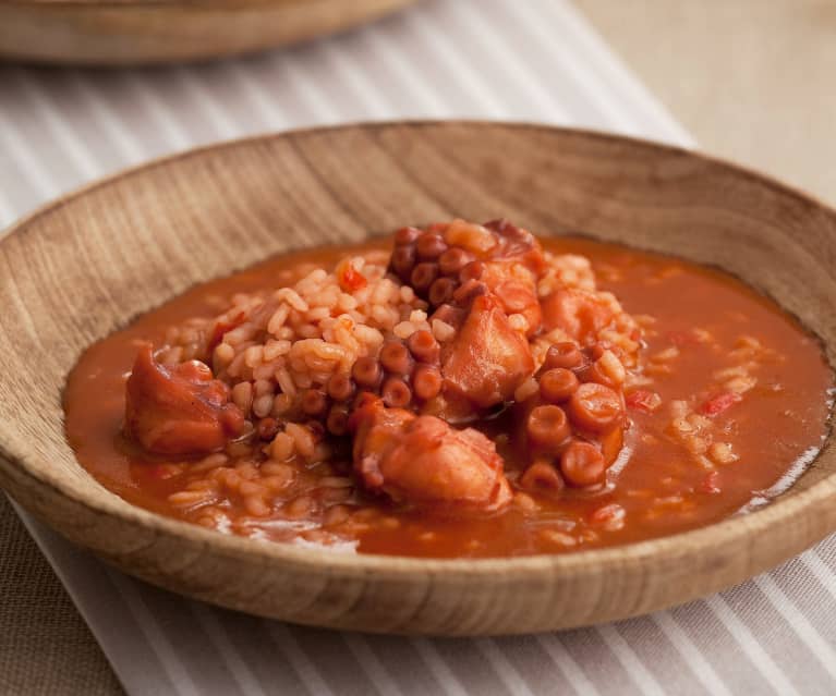 Arroz con pulpo