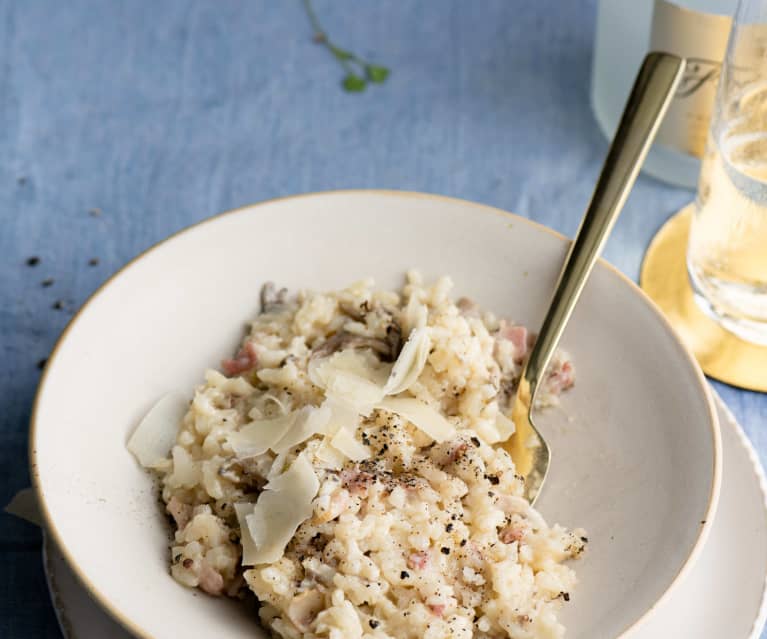 Risotto z boczniakami i szampanem