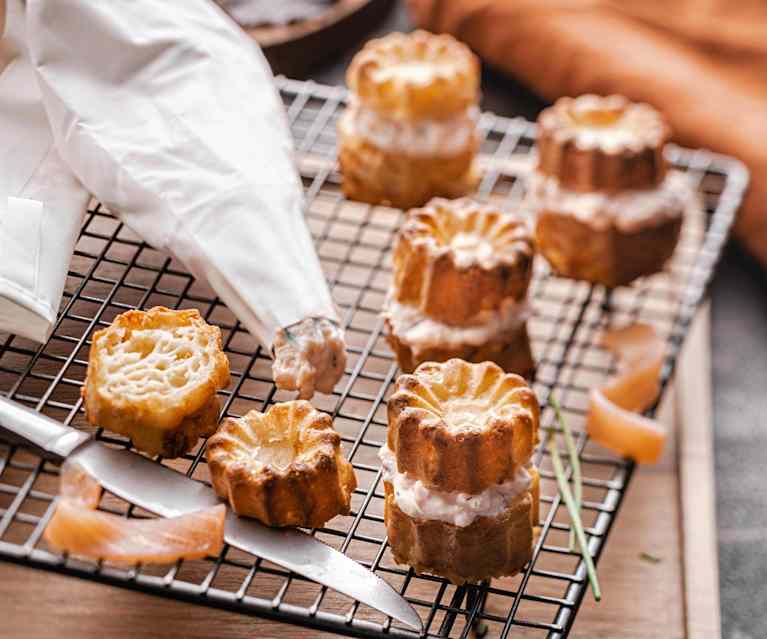 Cannelés au comté et crème de saumon fumé Cannelés au comté et crème de saumon fumé