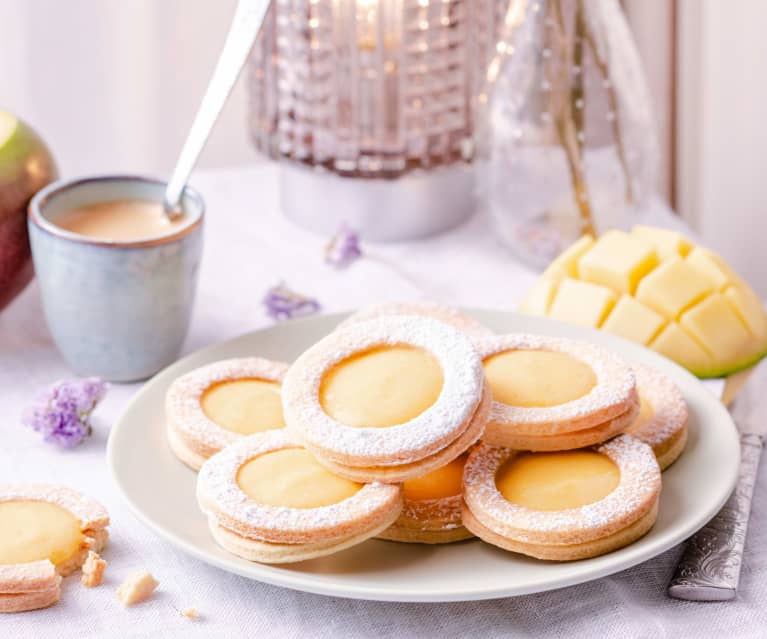 Petits sablés à la crème de mangue