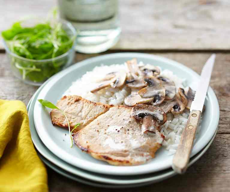 Escalope de veau à la normande Escalope de veau à la normande