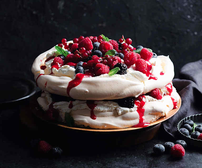 Pavlova ai frutti di bosco