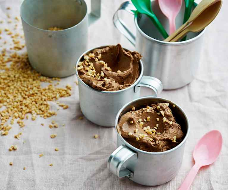 Gelado de chocolate rápido Gelado de chocolate rápido