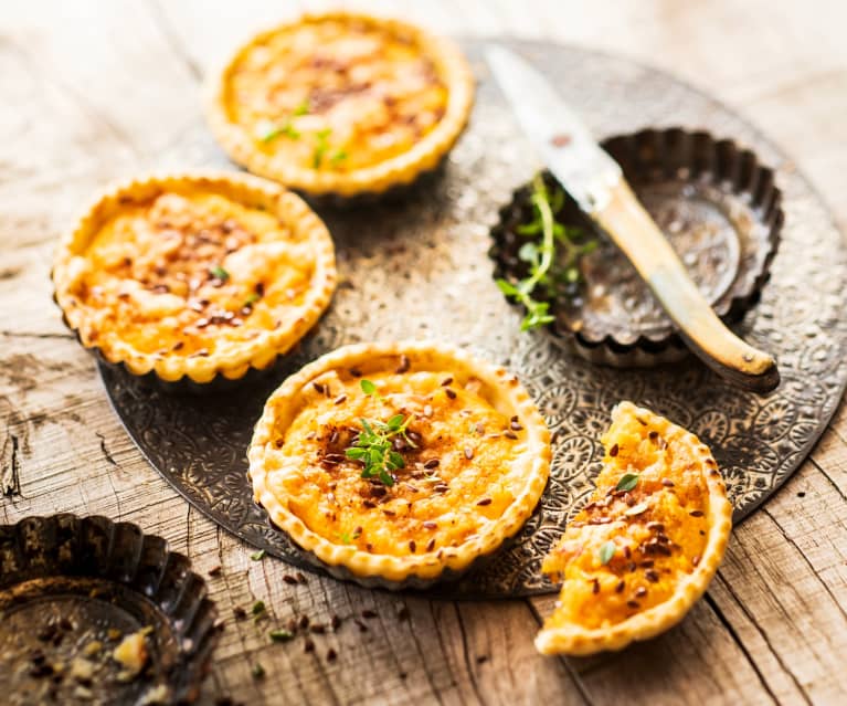 Tarta de calabaza (Tartelette au potiron)