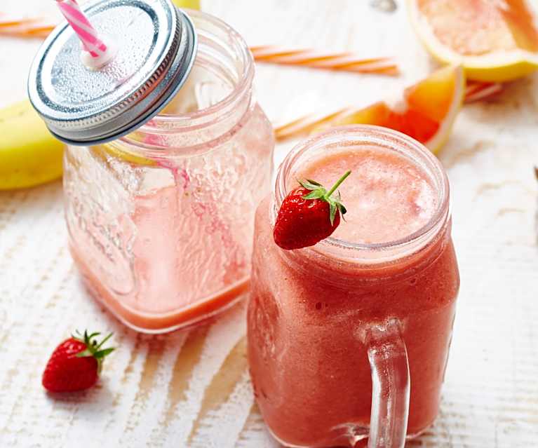 Smoothie fraise-banane-pamplemousse Smoothie fraise-banane-pamplemousse