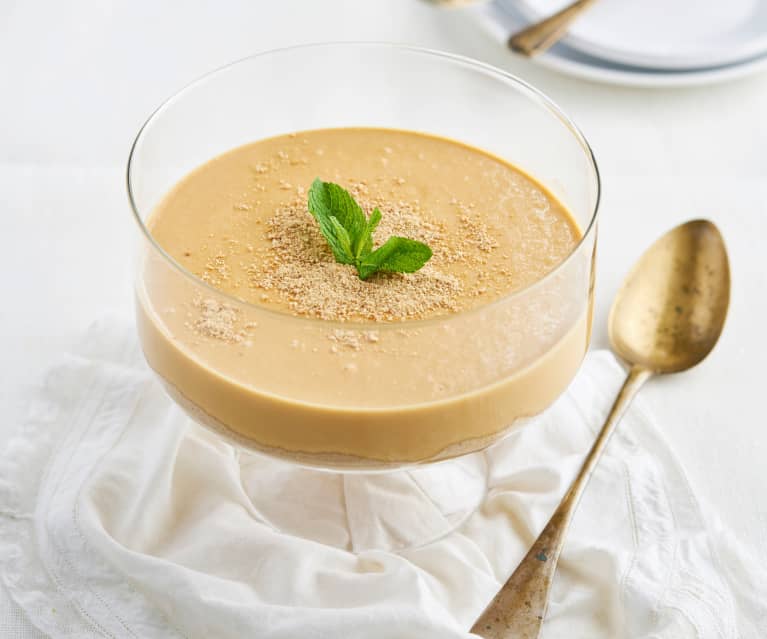 Mousse de dulce de leche y café