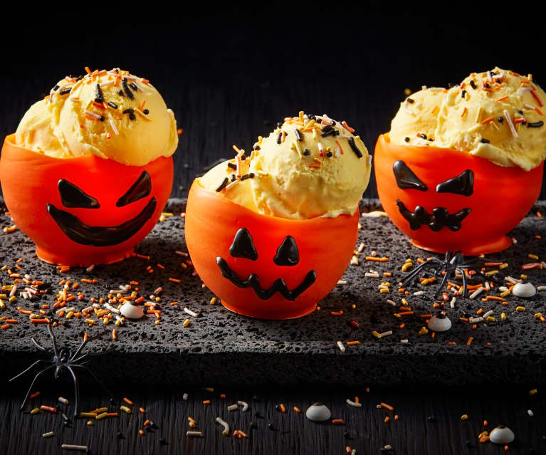 Jack-O-Lantern Ice Cream Bowls