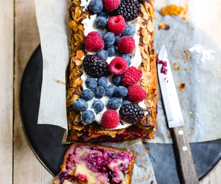 Cake à la ricotta et aux fruits rouges