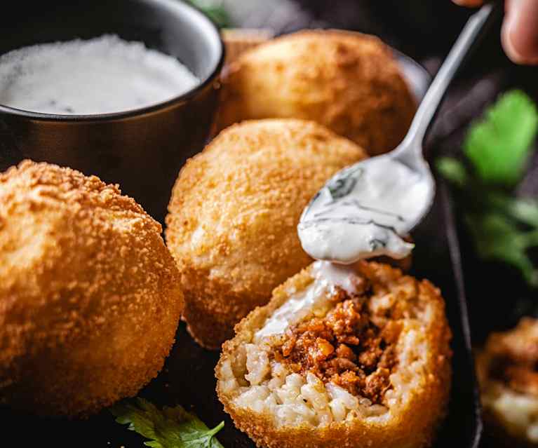 Arancini à la viande hachée Arancini à la viande hachée