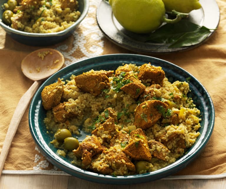 Moroccan chicken with couscous