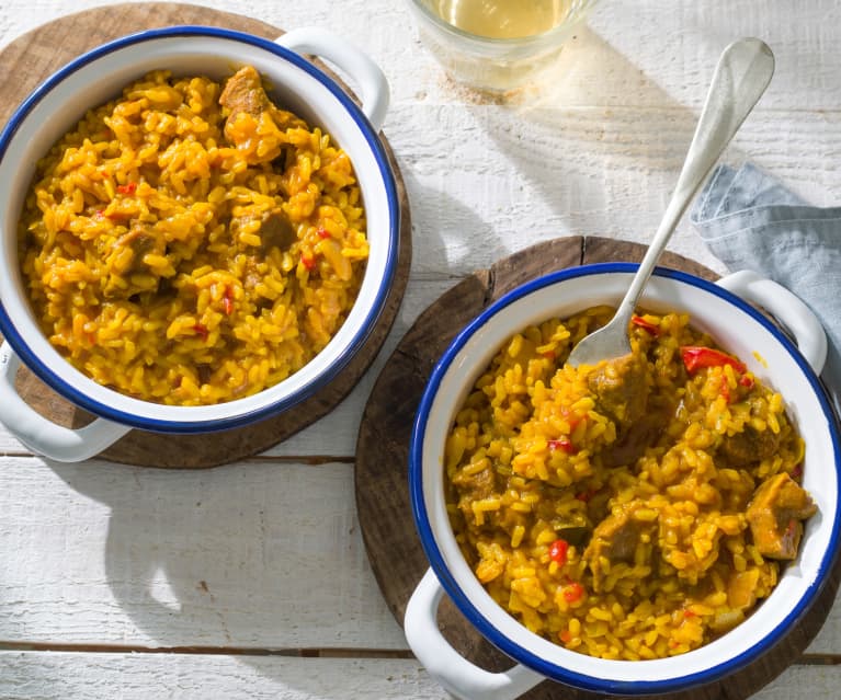 Arroz con carrilleras (Cocción de arroz)