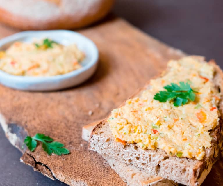 Patê de grão com sabor a mar