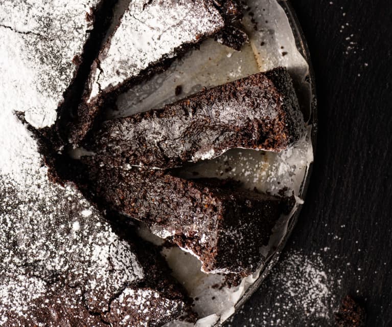 Dark Chocolate, Clementine and Hazelnut Torte