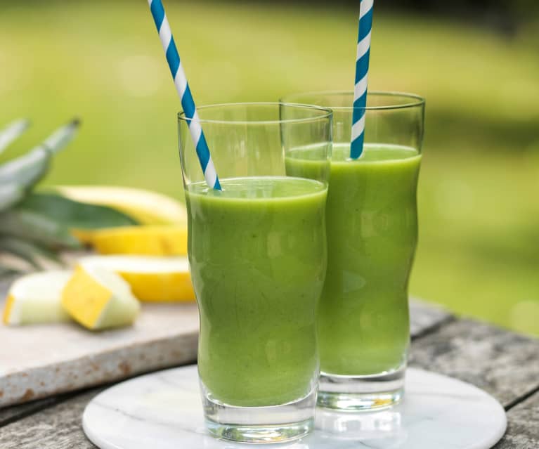 Zielone smoothie z melonem i szpinakiem