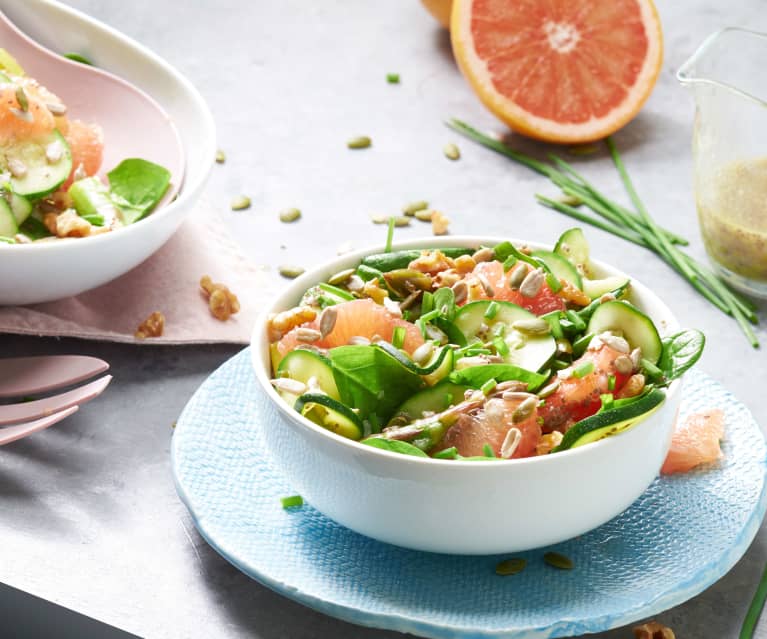 Ensalada de primavera con pomelo