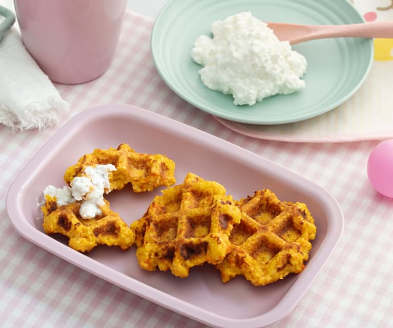 Waffles de legumes (Baby-Led Weaning)