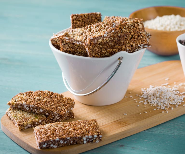 Snacks de amaranto y mijo