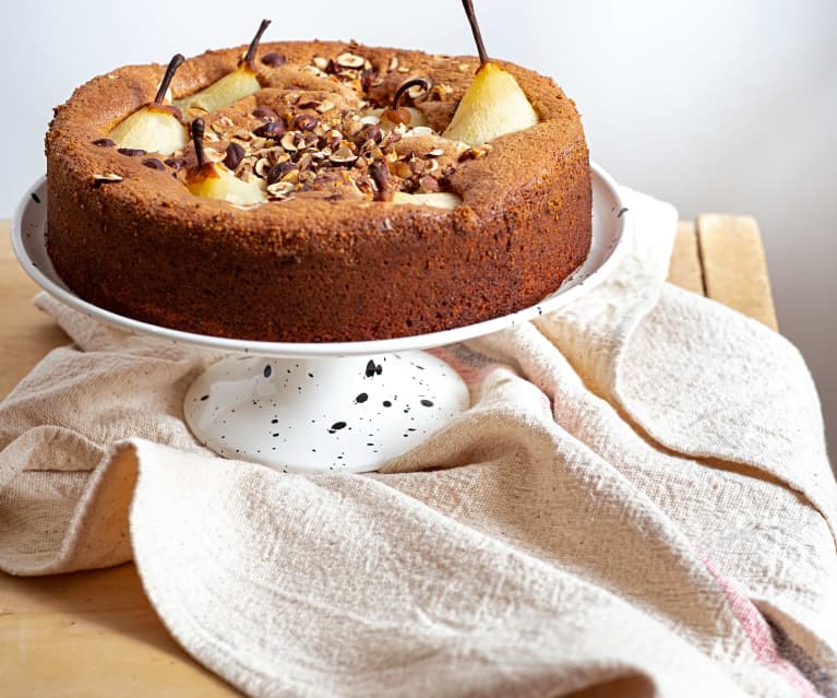 Gâteau aux poires et noisettes