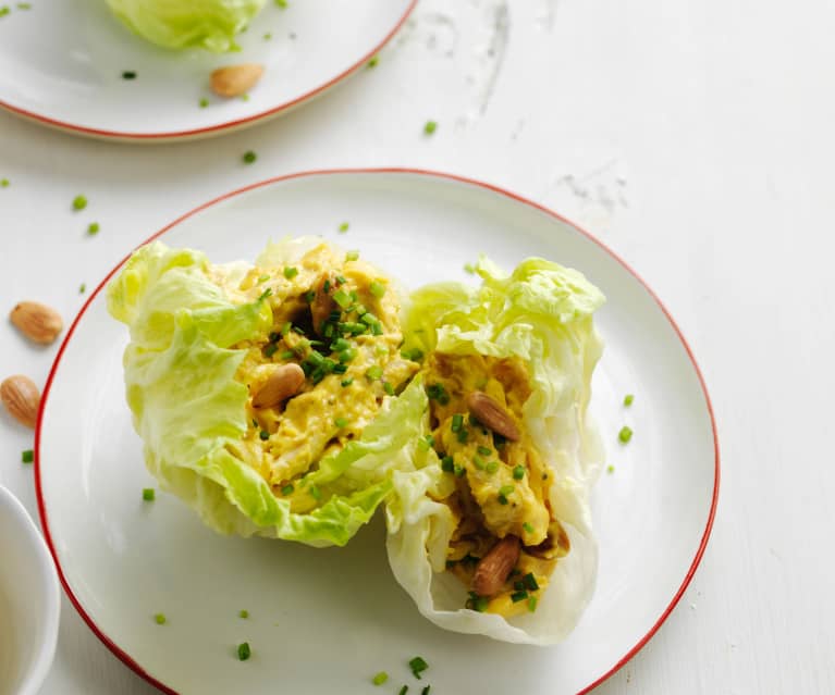 Salada de frango com maionese carilada