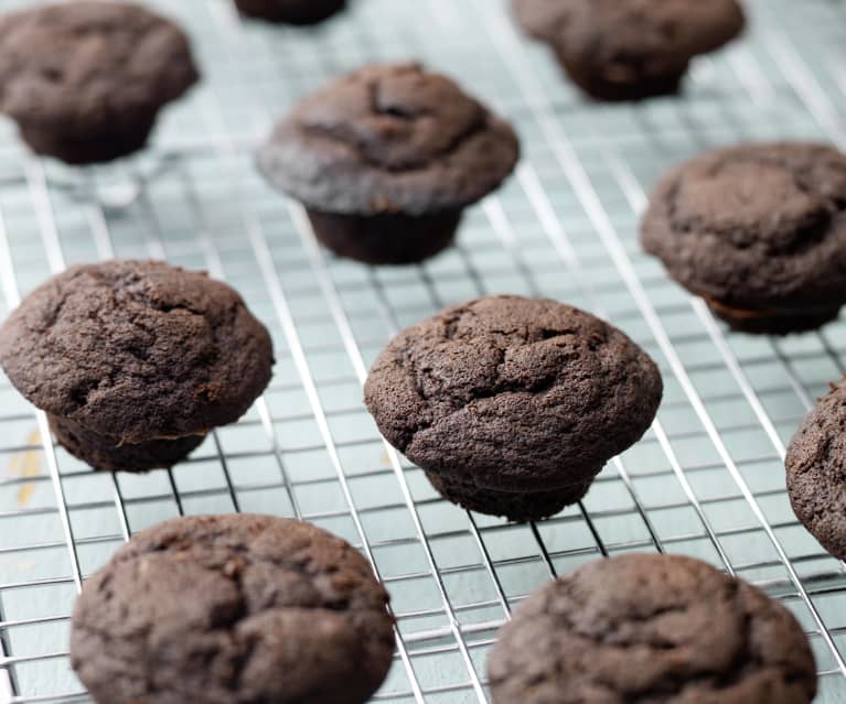 Mini Double Chocolate Muffins