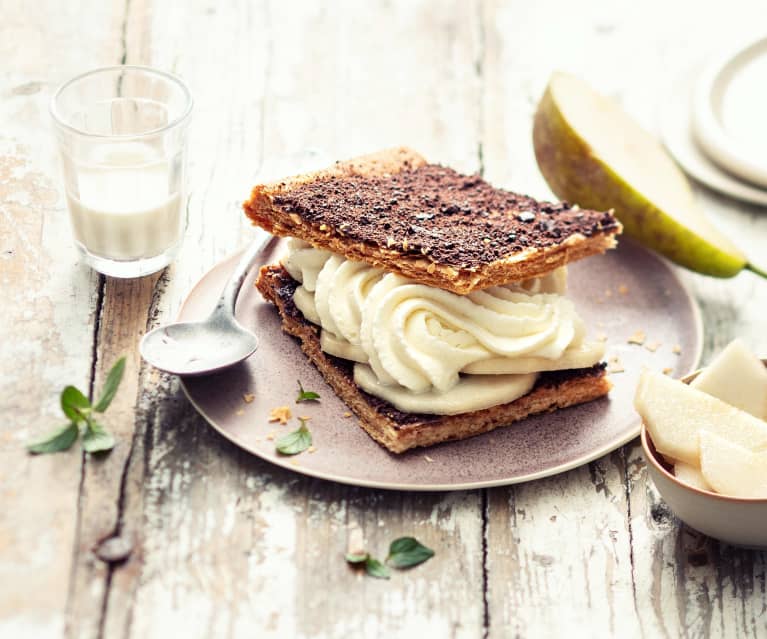 Croustillant poire-chocolat