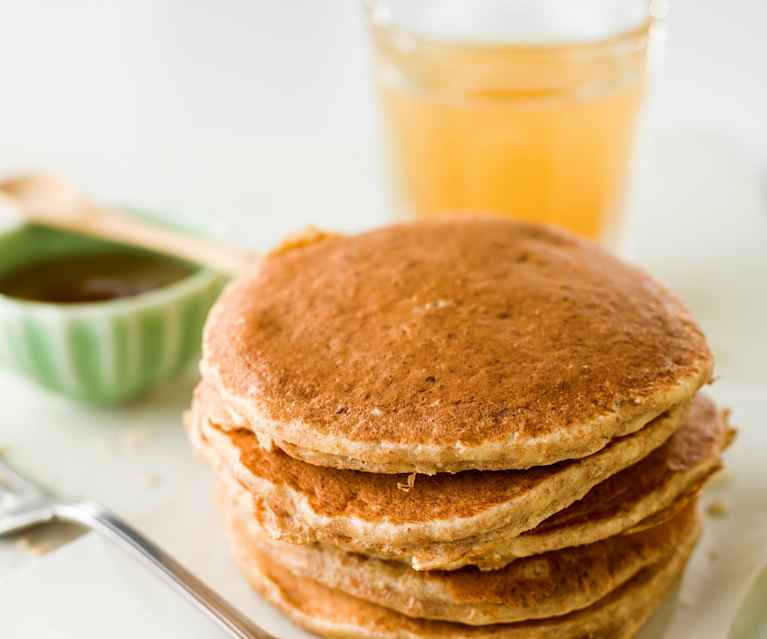 Panquecas integrais com requeijão Panquecas integrais com requeijão