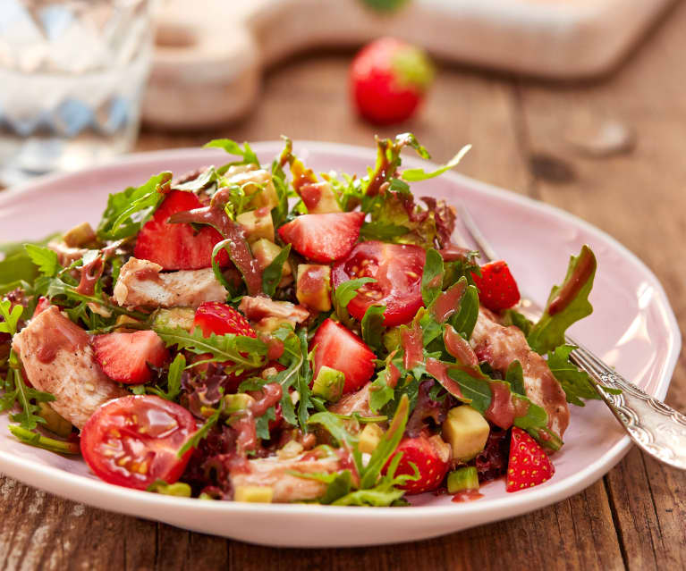 Erdbeer-Avocado-Salat mit Hähnchen - Cookidoo™ – 美善品®电子食谱平台