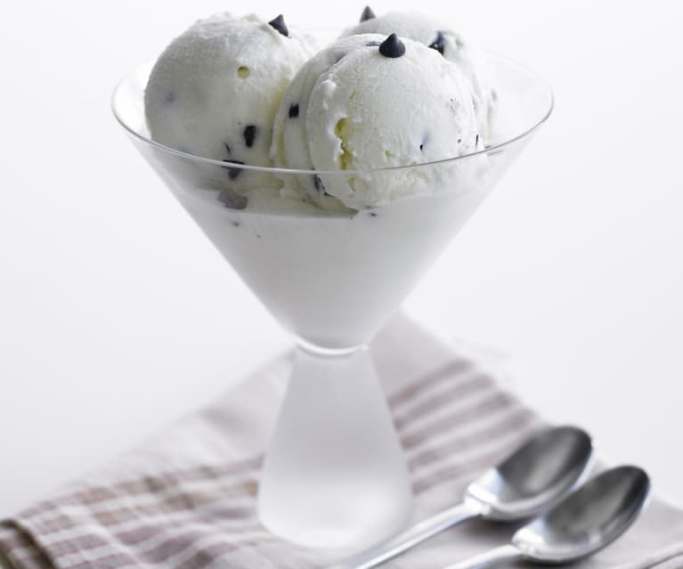 Gelado de stracciatella