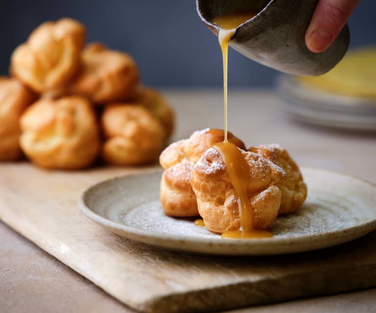 Orange Caramel Choux Puffs