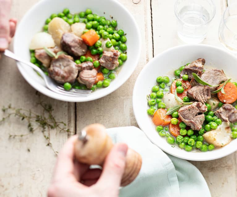 Sauté d'agneau aux légumes