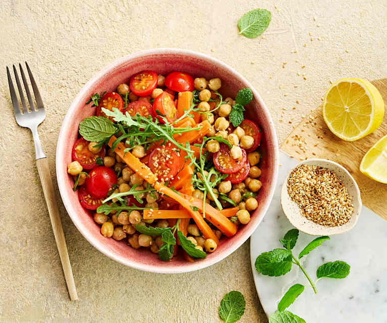 Gebratener Kichererbsensalat Gebratener Kichererbsensalat