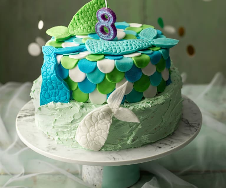 Tiered Mermaid Tail Cake