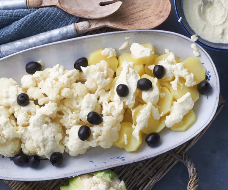 Coliflor con salsa de coliflor