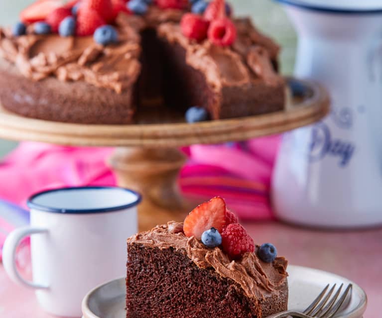 Pastel de chocolate y chile