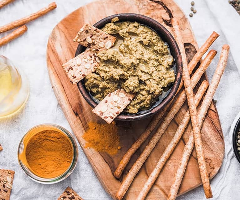 Houmous de lentilles à la purée d'amande