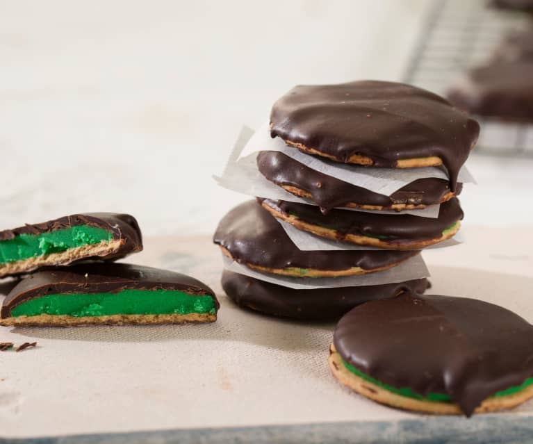 Bocaditos de chocolate y menta