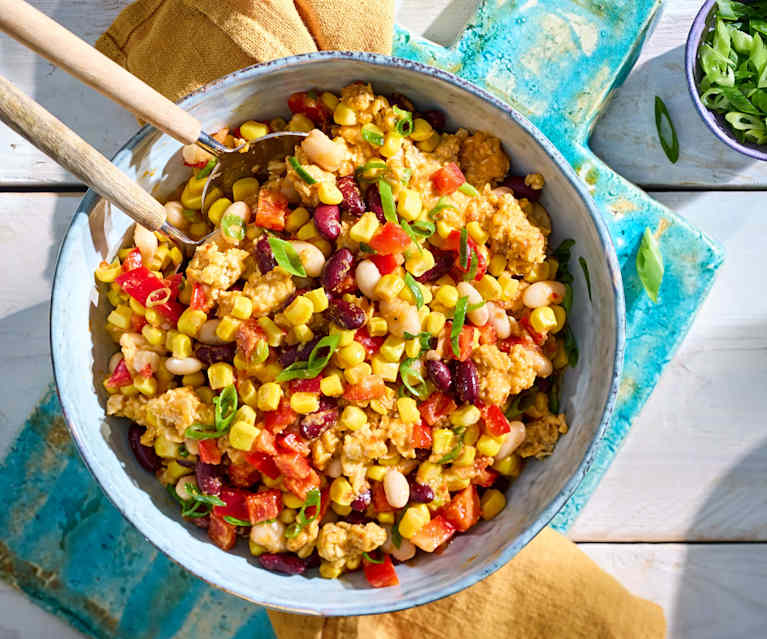 Mexikanischer Overnight-Oat-Salat Mexikanischer Overnight-Oat-Salat
