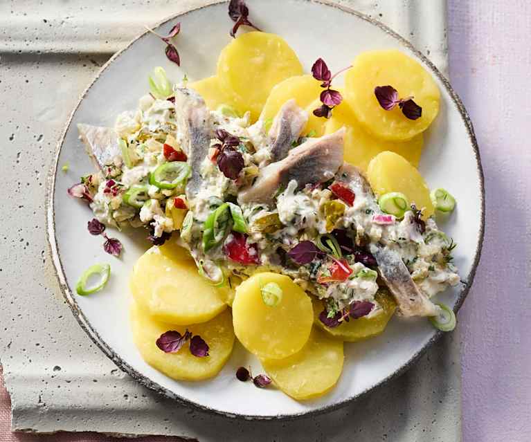 Heringsstipp mit Sous-vide-Kartoffeln Heringsstipp mit Sous-vide-Kartoffeln