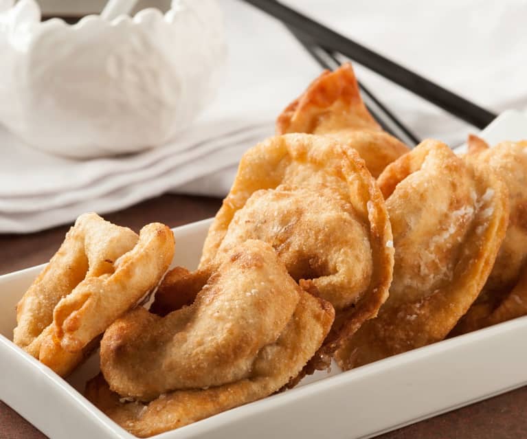 Wontons fritos salados