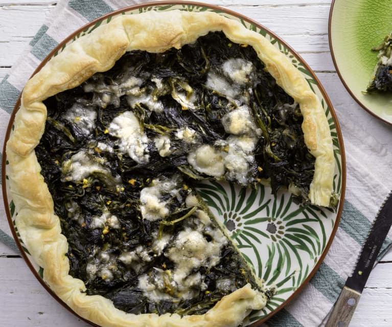 Quiche di spinaci e arance di Sicilia