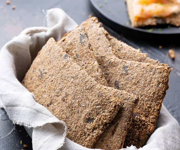 Pane croccante di grano saraceno e semi