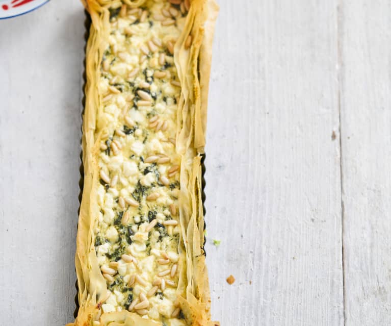 Tarte de feta e espinafres