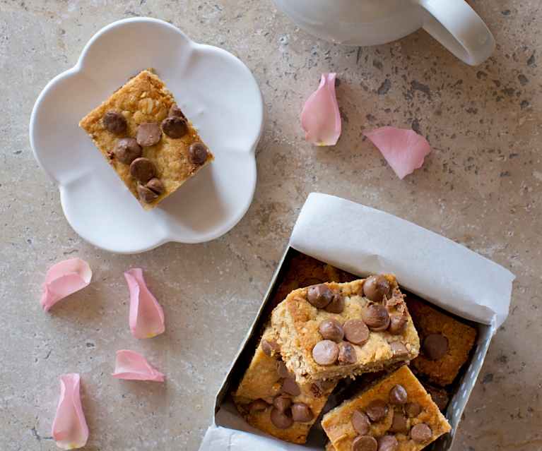 Blechkuchen mit Erdnussbutter und Chocolate-Chips