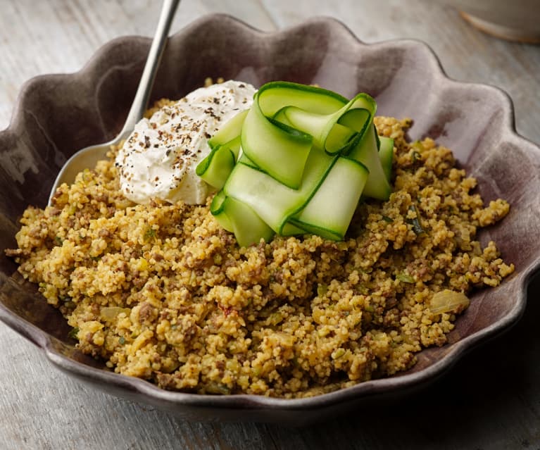 Ras el Hanout Beef with Couscous and Courgettes