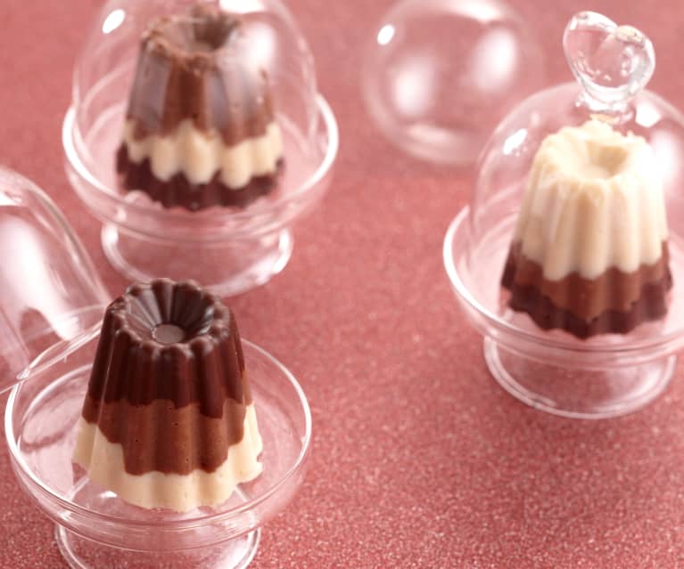 Bouchées aux trois chocolats