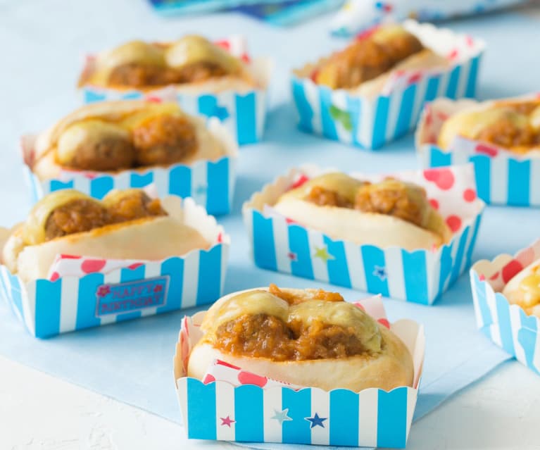 Sticky meatball subs